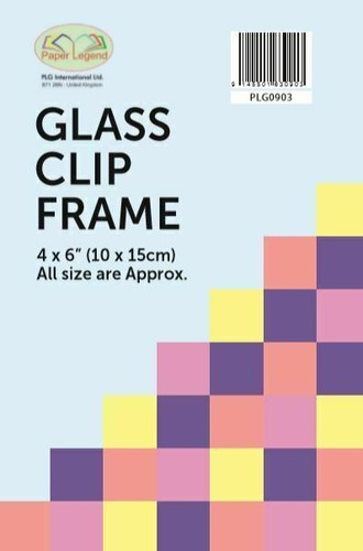 Glass clip frames - 4", x