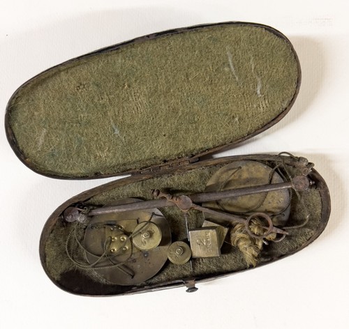 Antique pocket cased balance - antique,