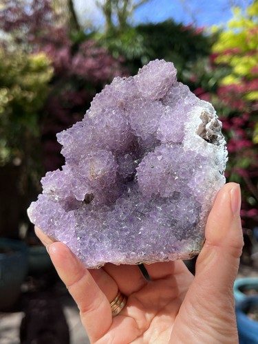 Amethyst flower green large - flower,