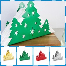 Christmas Tree Shaped Napkin Holder Hollow-Out Tissue Dispenser Napkin Stand