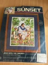 Jesus With The Children Crewel