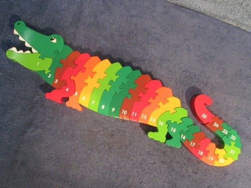 Vintage wooden puzzle - puzzle, ~