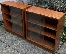 STUNNING RARE RETRO TEAK GLASS