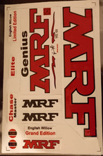 MRF Cricket Bat 3D Embossed Stickers(replica) New Design With chrome Finish.