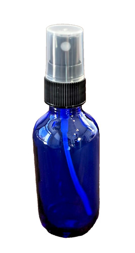 Colbalt blue glass bottles - 12,