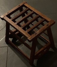 ❌WOODEN STOOL /MAGAZINE /SHOE RACK/SCRATCH BUILT HAND MADE C1900 CARPENTER