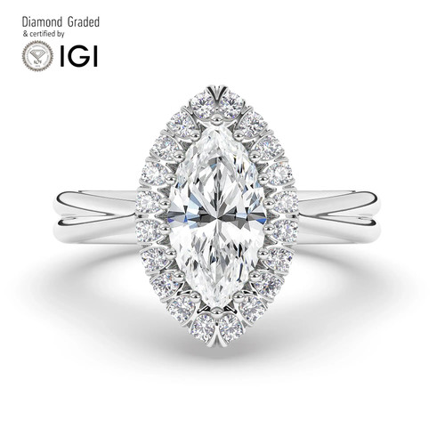Marquise diamond engagement - marquise,