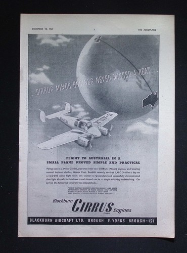 Original 1947 advert - 1947, blackburn