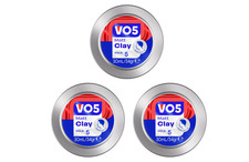 3 x 30ml VO5 Mini Matt Clay Extra Hold Styling Travel Size Matt finish
