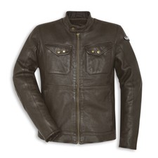 Ducati Scrambler Sebring Brown Leather Motorcycle Jacket LAST ONE SALE £329.99!!