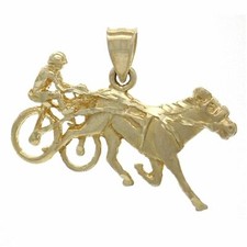 14k Yellow Gold Harness Racing