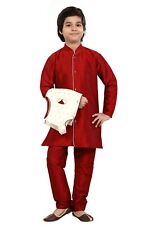 BOYS Sherwani Kurta Pyjama with waistcoat Indian pakistani salwar kameez Eid2025