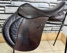 17 1/2” MW Bieman Riding English GP Saddle - Brown