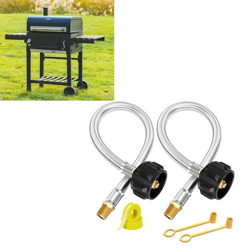Stainless steel propane hose - stainless,
