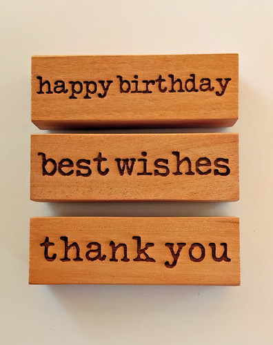 Sentiments wood mounted rubber - wood,