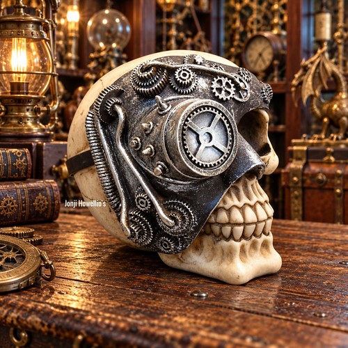 Gothic steampunk skull - steampunk,