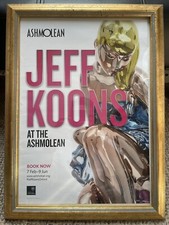 JEFF KOONS AT THE ASHMOLEAN - FRAMED POSTER - Seated Ballerina RARE ITEM OXFORD