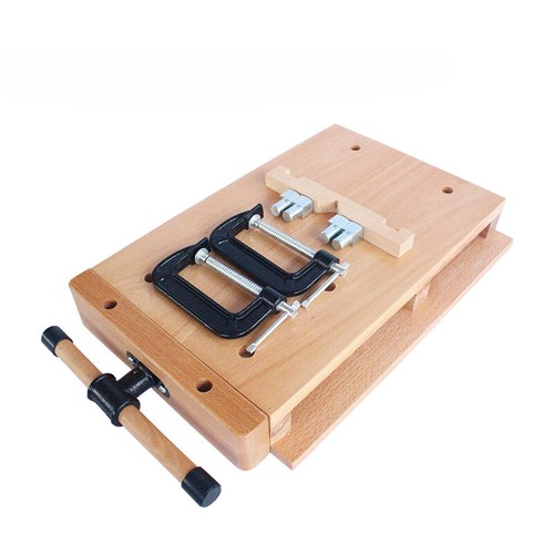 Desktop beech woodworking