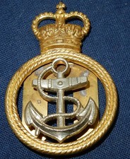 FINE RN ROYAL NAVY PETTY OFFICERS CAP BADGE - NAUTICAL MARITIME - GENUINE