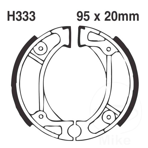 Ebc brake shoes grooved inc - grooved,
