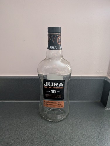 Empty jura whiskey bottle 70cl - empty,