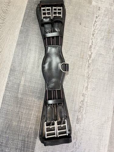 Dressage girth black leather - girth,