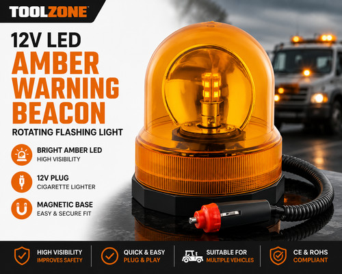 12v amber led revolving - 12v,