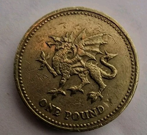 One pound coin welsh dragon - welsh,
