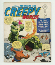 Creepy Worlds #32 FN Plus Reprints Fantastic Four #1  - Rare