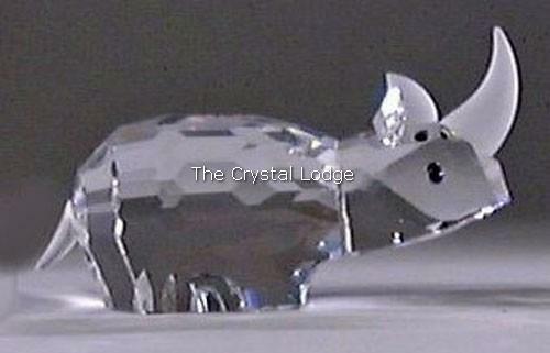 Swarovski crystal rhinoceros - crystal,