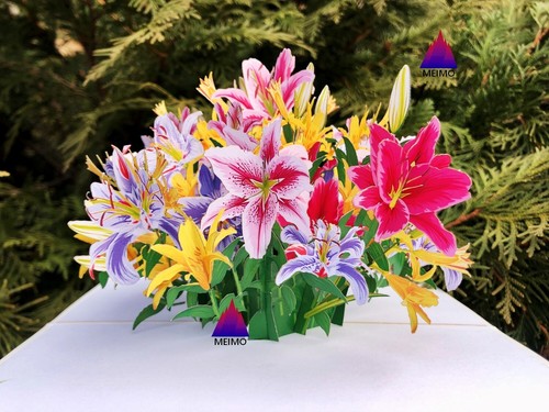 Pop greeting card flower - greeting,