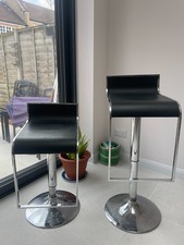 Pair Chrome & Faux Black