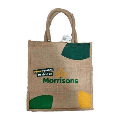 Morrisons block fabric jute - morrisons,