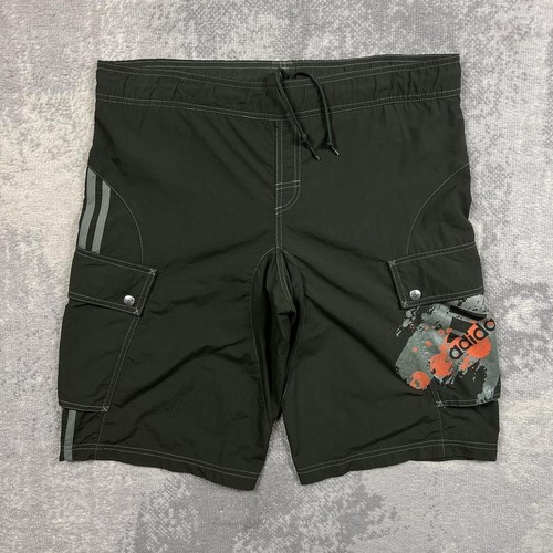 Y2k green adidas shorts large - y2k,