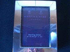 Solid Silver  Picture Frame Hallmark Date 2010 By Mappin & Webb Thick Frame