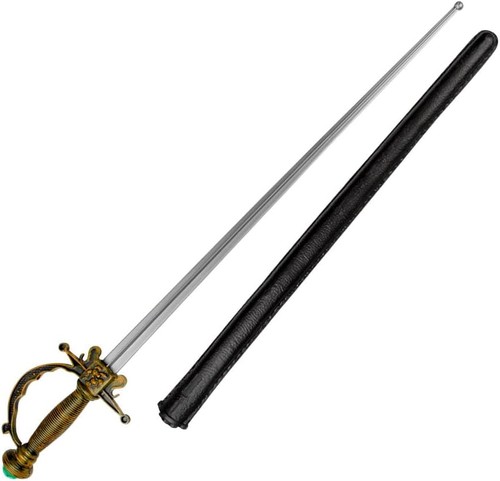 Plastic toy musketeer sword - plastic,