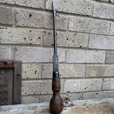 Vintage W. H. Clay Ltd 1944 Broad Arrow Wooden Handle Screwdriver Large Rare 