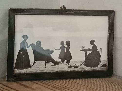 Vintage silhouette print - silhouette,