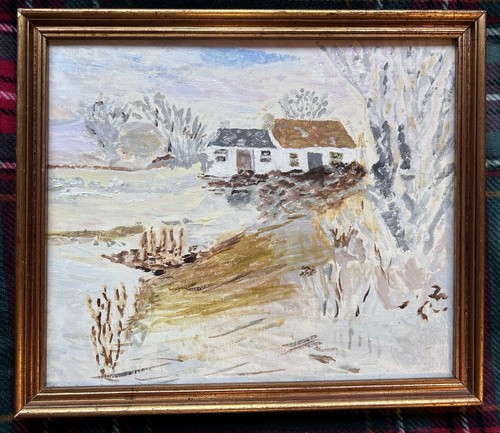 Thatched cottages winter - cottages,