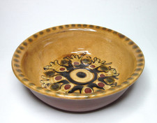JEAN HAMPTON Studio POTTERY 6" BOWL / DISH - Vintage Slipware 70s 80s
