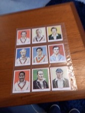 Leicestershire County Cricket Test Cricketers  Set Of 15 Issued By County Print