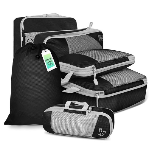6pcs travel packing cubes - 6pcs,