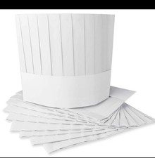 Paper Chef Hats Classic White