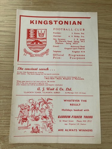 Kingstonian wycombe - kingstonian, v