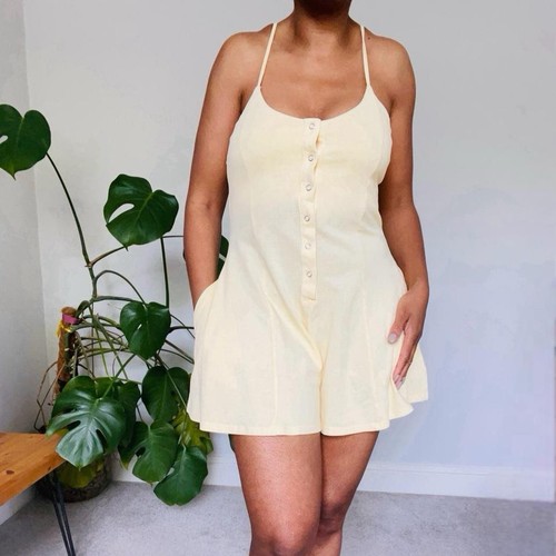 Zara yellow cotton strappy - yellow,