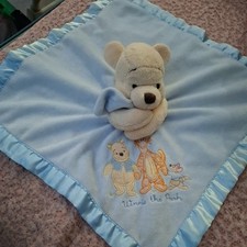 Disney Blue Tigger Pooh Baby Comforter Friends Are For Hugging See Description