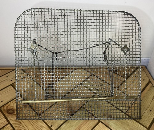 Vintage brass mesh fire - brass,