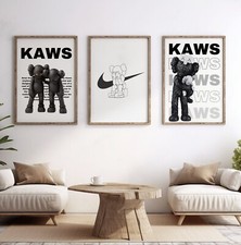 Set of 3 Kaws Exhibition