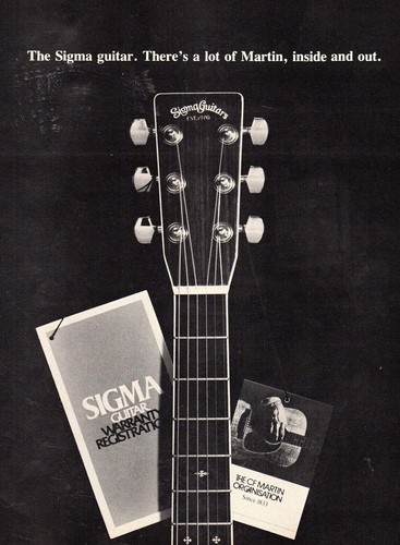 Vtg 1970s sigma guitars - vtg,