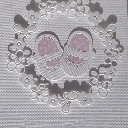 Wreath baby shoes - wreath,